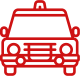 Security patrol car icon